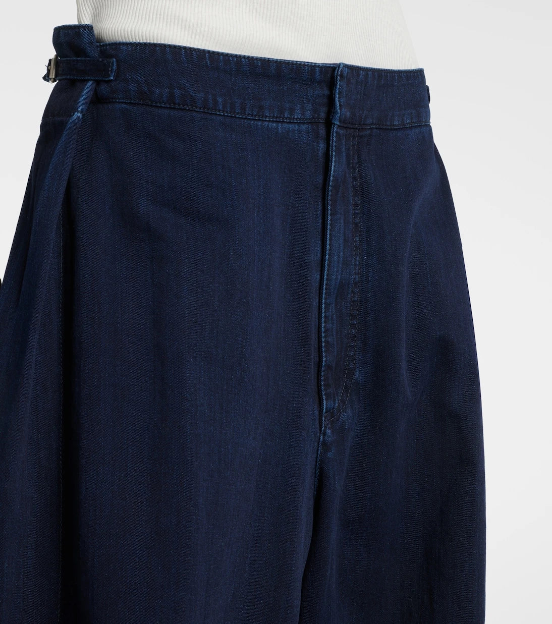 Loewe - Draped wide-leg jeans