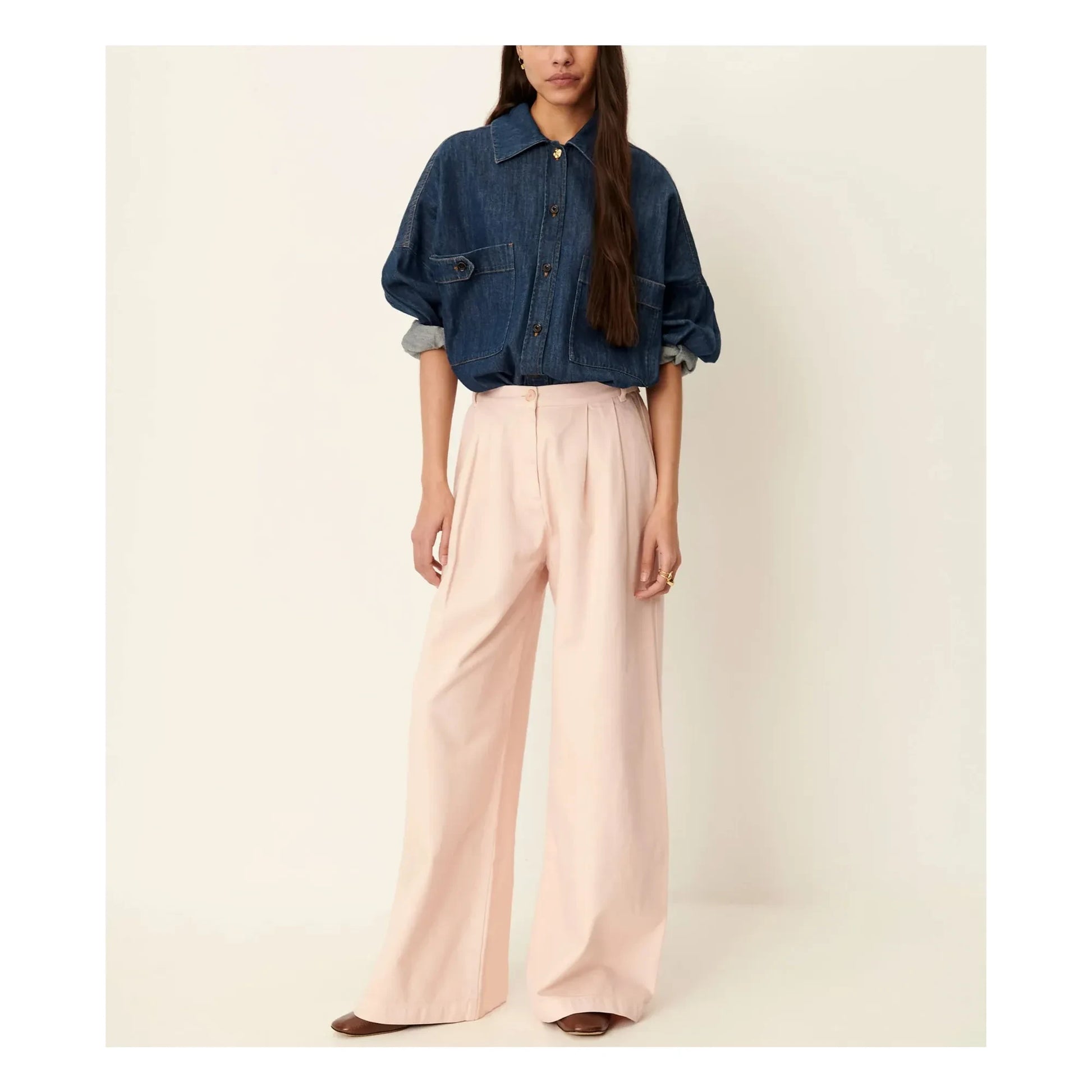 Sessùn - Tamayo cotton pants | Pale Pink