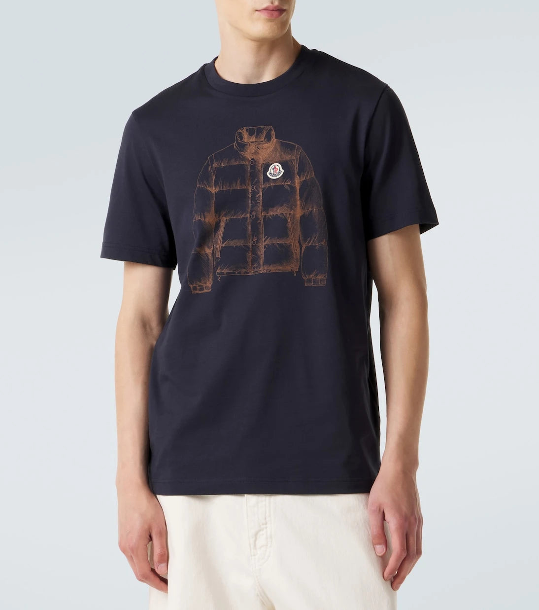 Moncler - Printed cotton jersey T-shirt