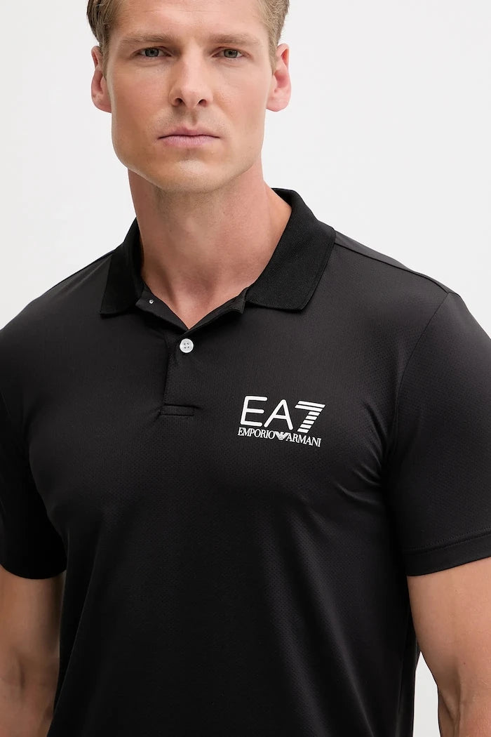 Тениска с яка EA7 Emporio Armani