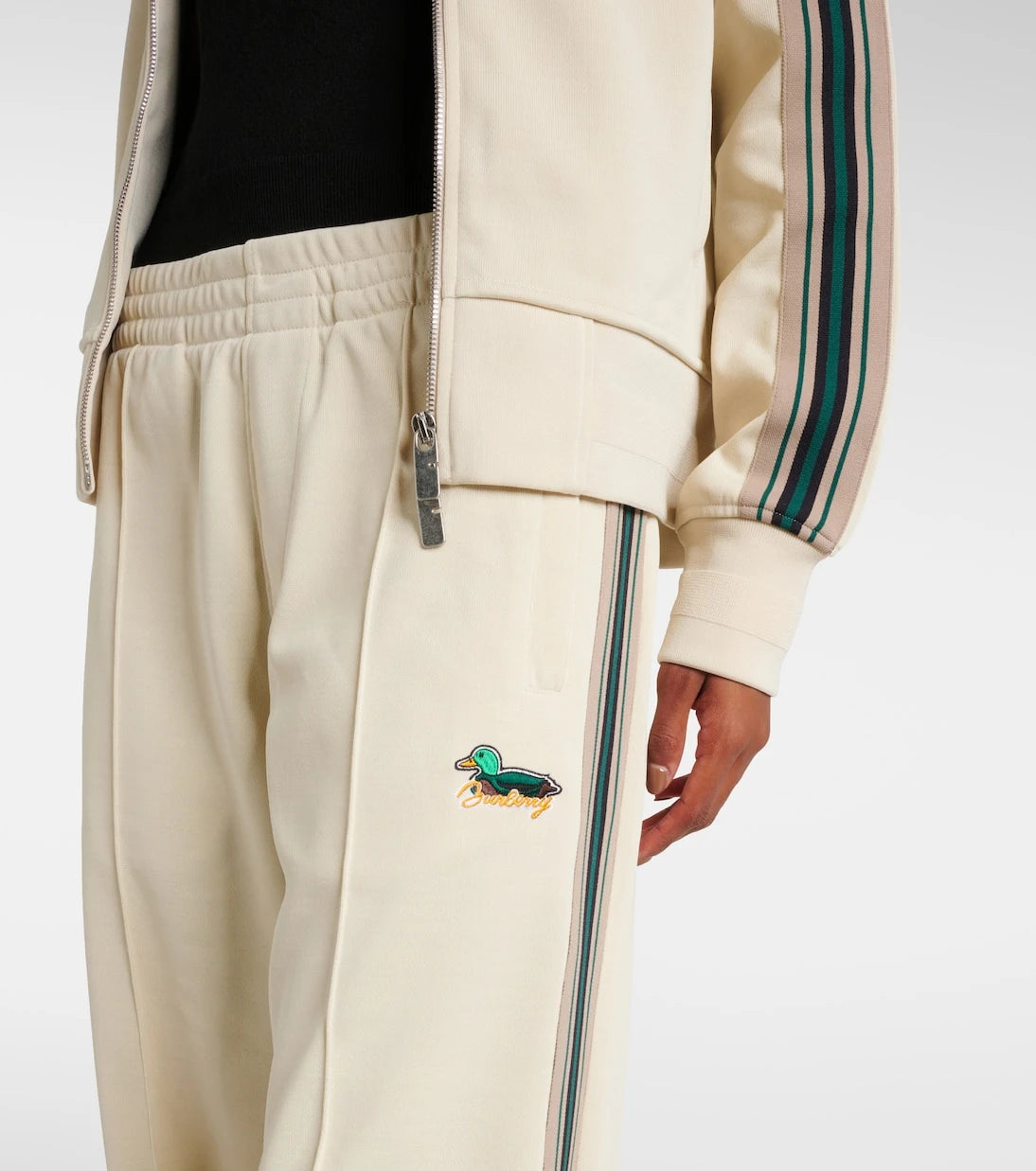 Burberry - Logo jersey track pants