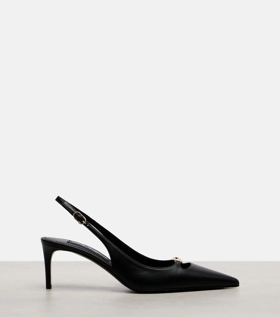 Dolce&Gabbana - Lollo DG 60 leather slingback pumps