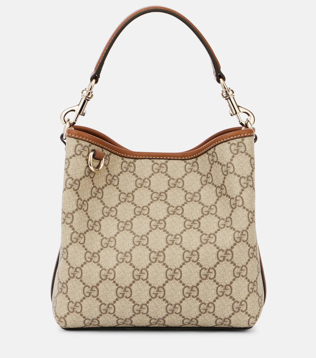 Gucci - حقيبة دلو صغيرة من الكانفاس بشعار GG