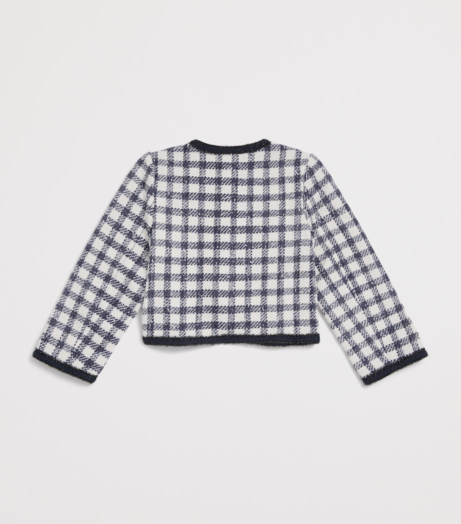 Self-Portrait Kids Check Bouclé Jacket (3-12 Years)