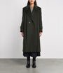 Green Wool Double-Breasted Coat