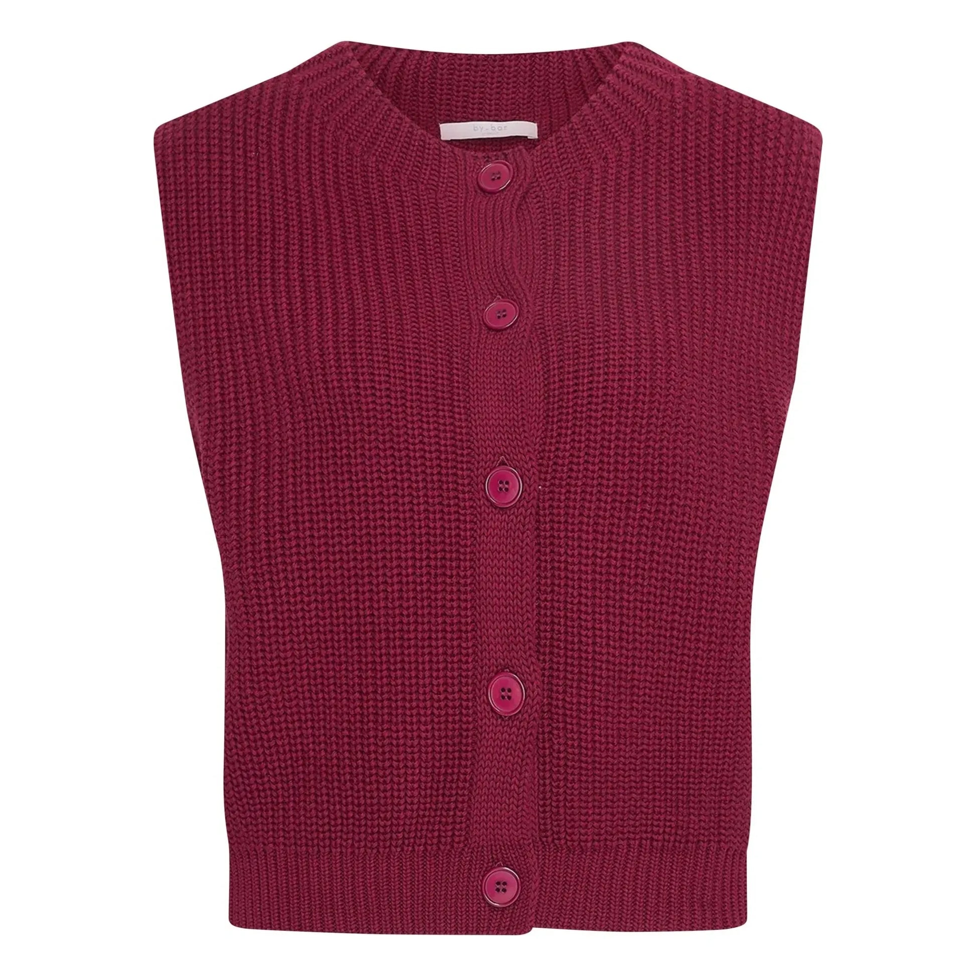 By Bar - Nori Sleeveless Sweater | Burgundy