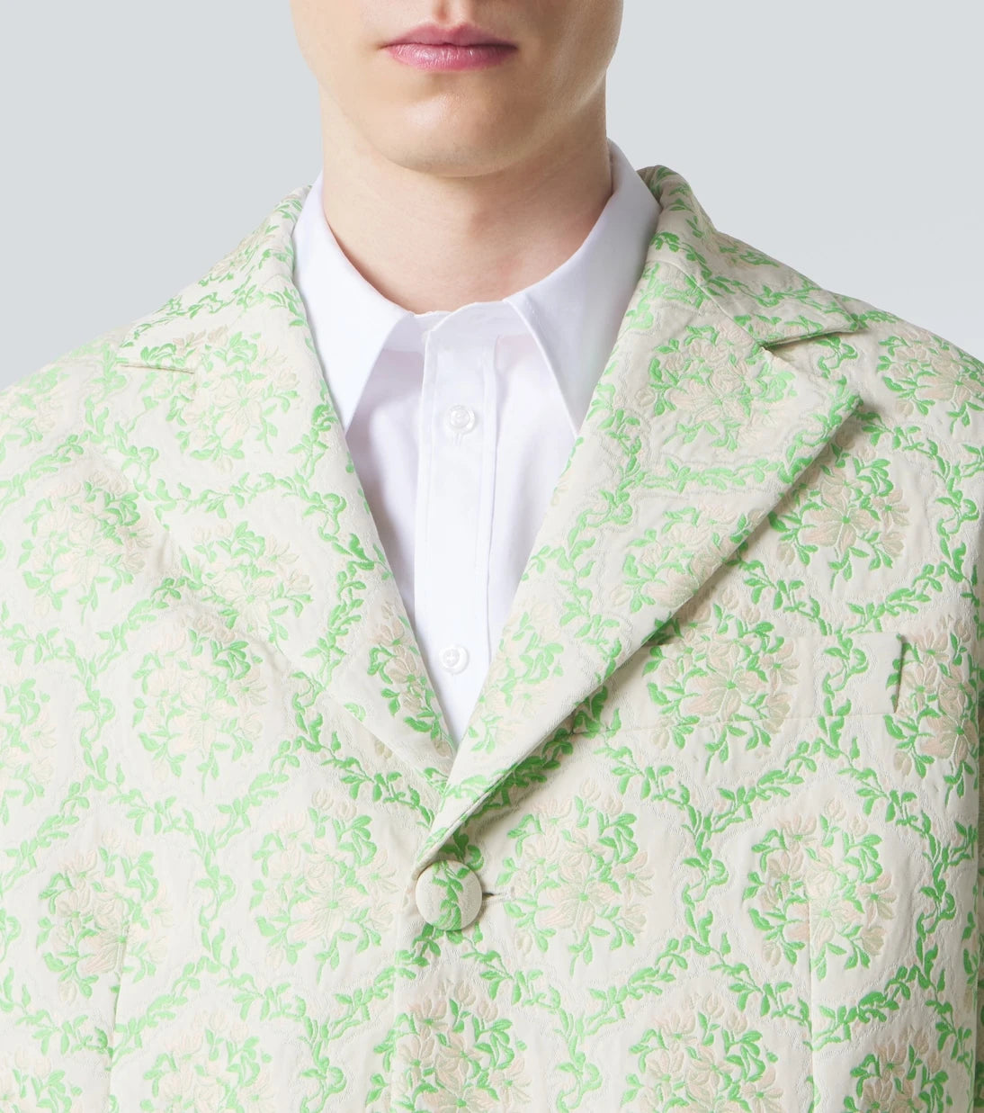 Simone Rocha - Floral cotton-blend jacquard coat