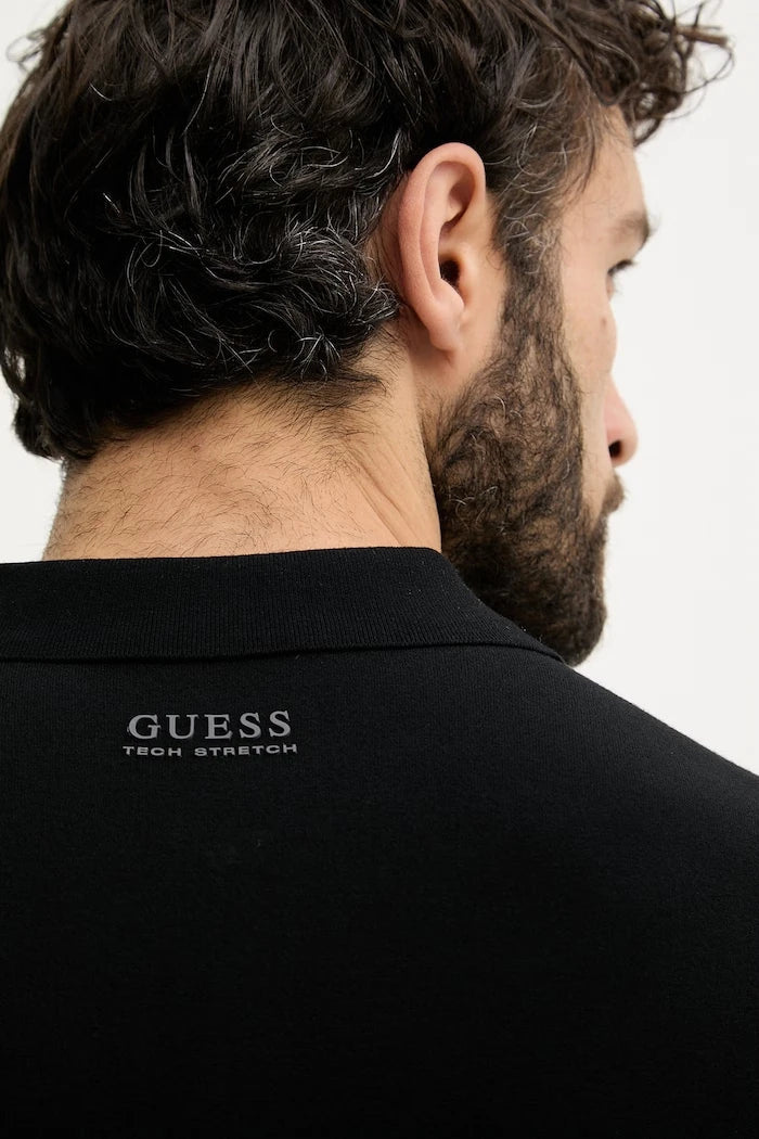 Guess KADIR Erkek Viskon Yakalı Tişört