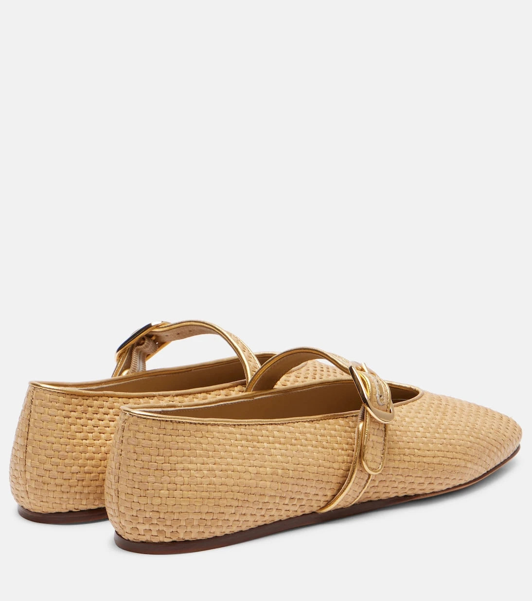 Le Monde Béryl - Stella raffia ballet flats