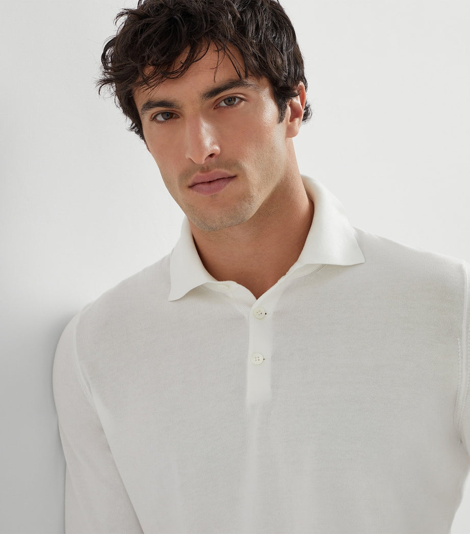 Brunello Cucinelli Cotton Polo Sweater