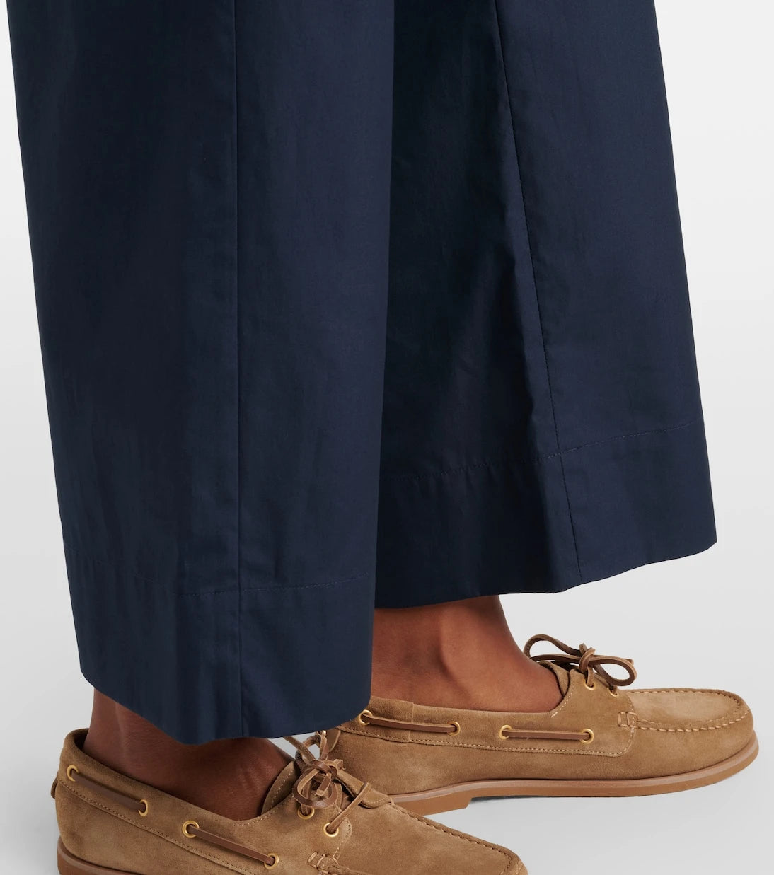 'S Max Mara - Argento cotton wide-leg pants
