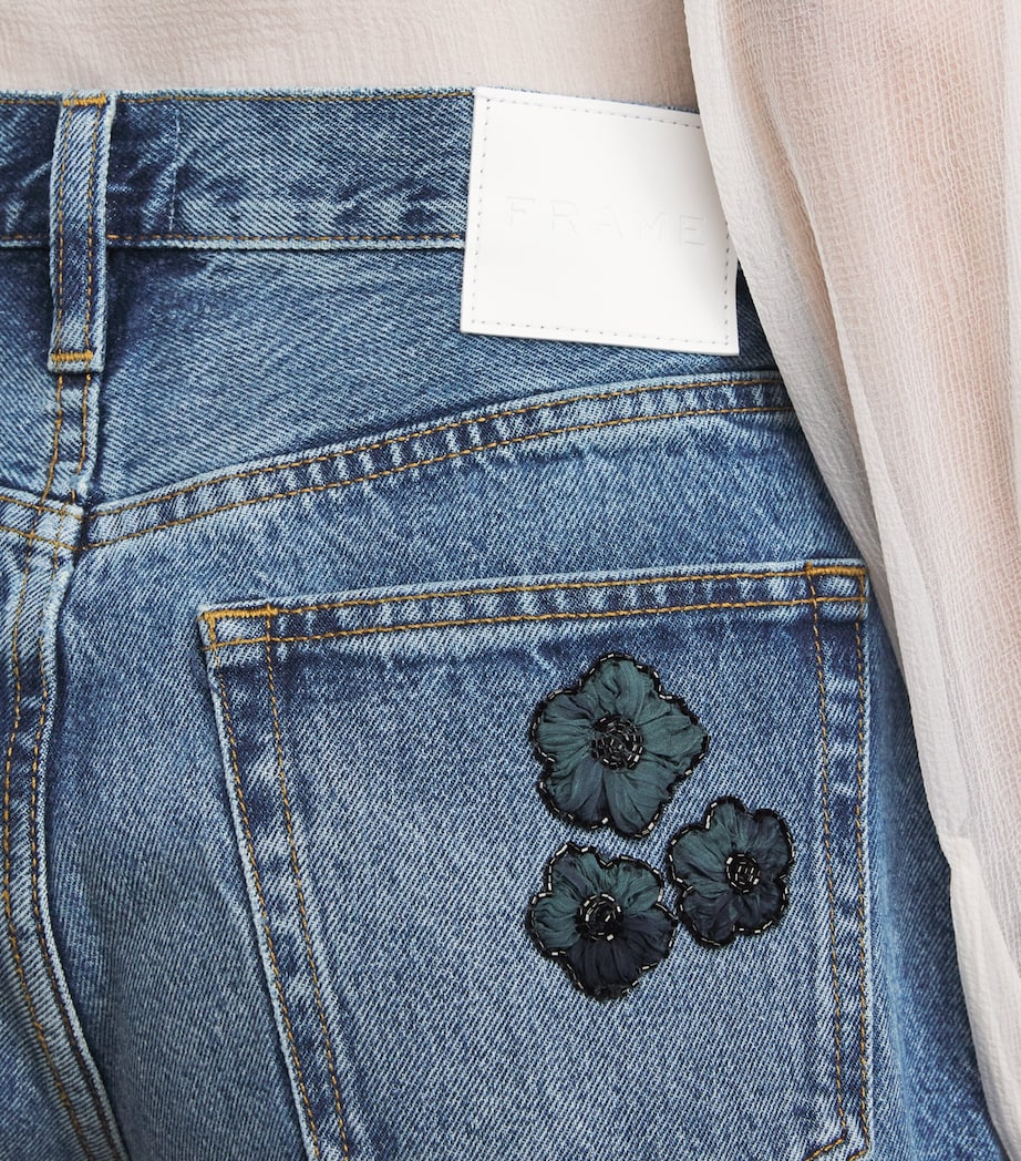 The Embellished Hang Denim Shorts JULIET