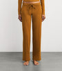 Skims Brown Cotton Jersey Straight Leg Sweatpants