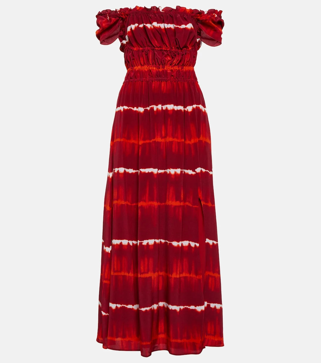 Altuzarra - Printed off-shoulder silk midi dress