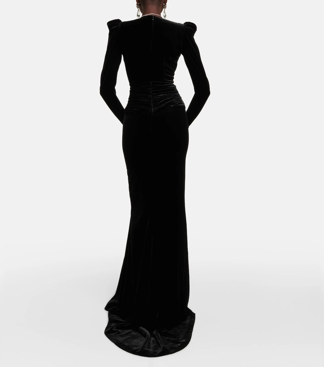 Alessandra Rich - Embellished velvet gown