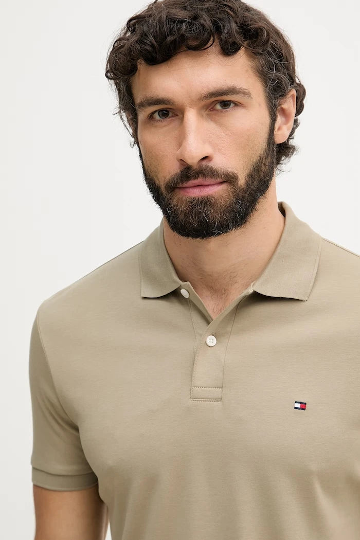 Tommy Hilfiger yakalı erkek pamuklu tişört