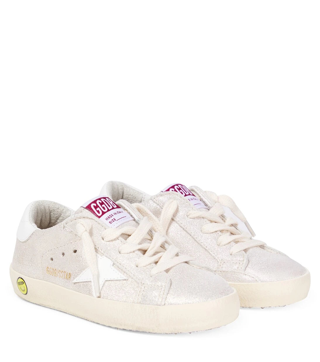 Golden Goose Kids - حذاء سنيكرز سوبر ستار من الشامواه للأطفال