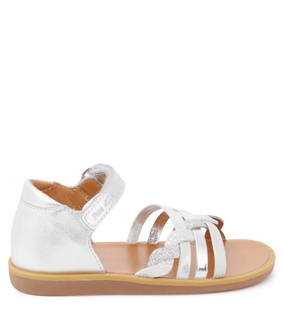 Pom d'Api - Poppy Tresse metallic leather sandals