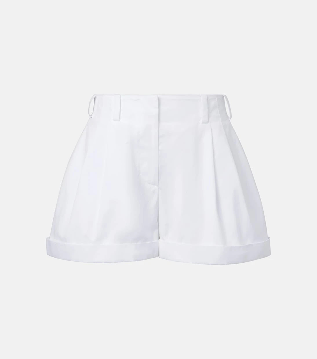 Givenchy - Pleated cotton poplin shorts