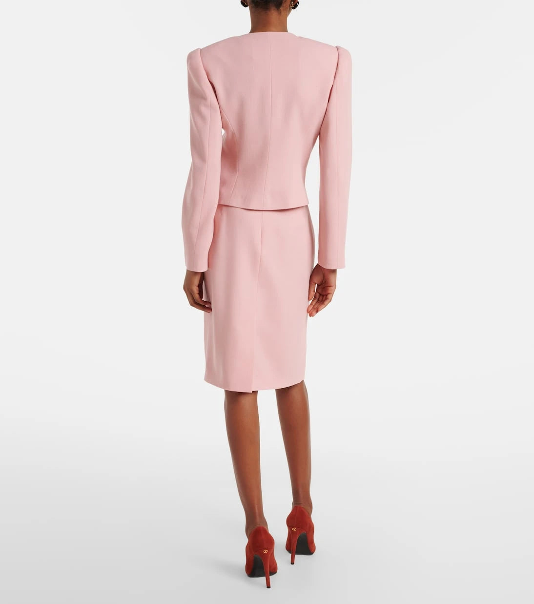Valentino - Virgin wool crêpe pencil skirt