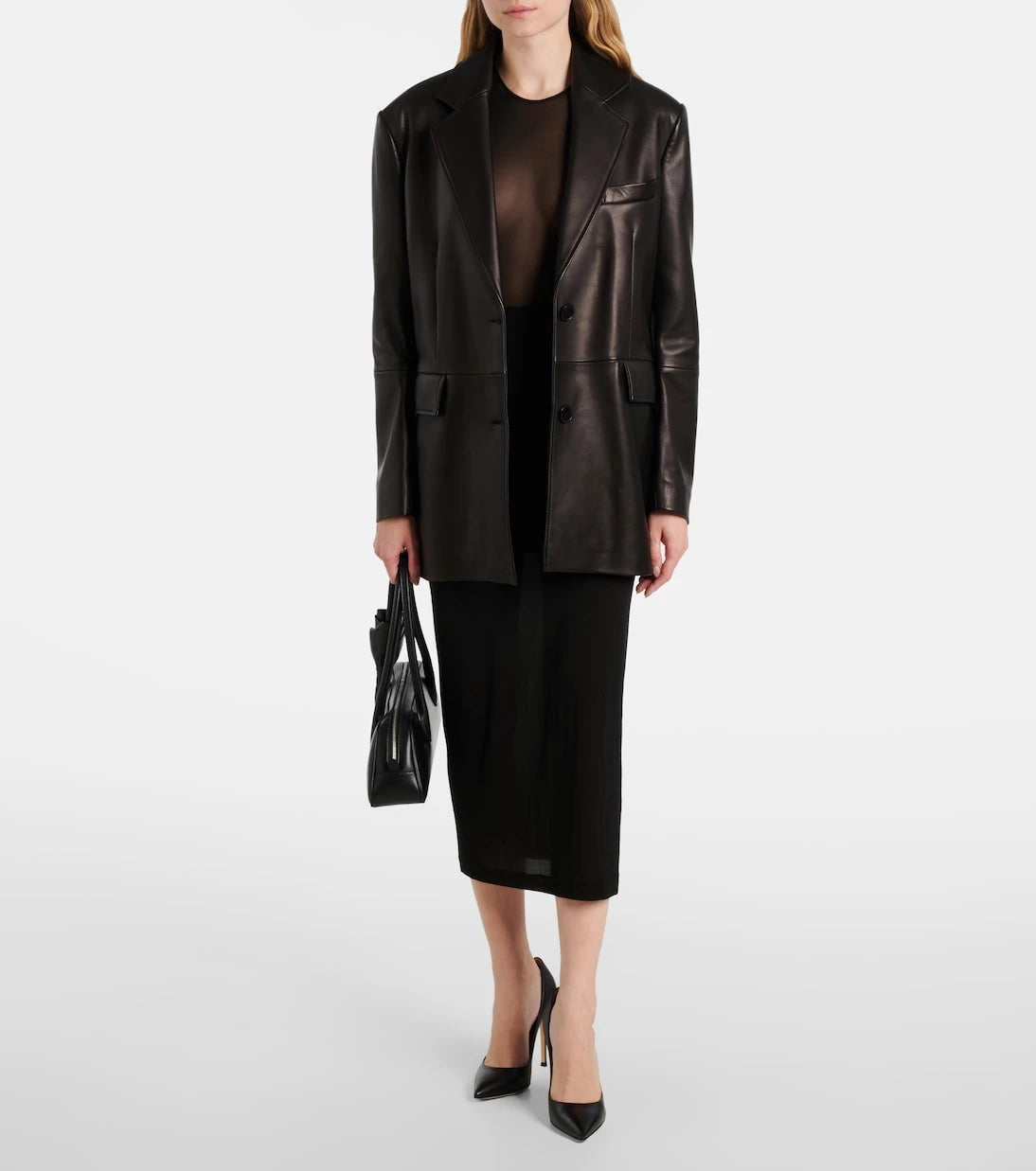 Wardrobe.NYC - Sheer midi skirt