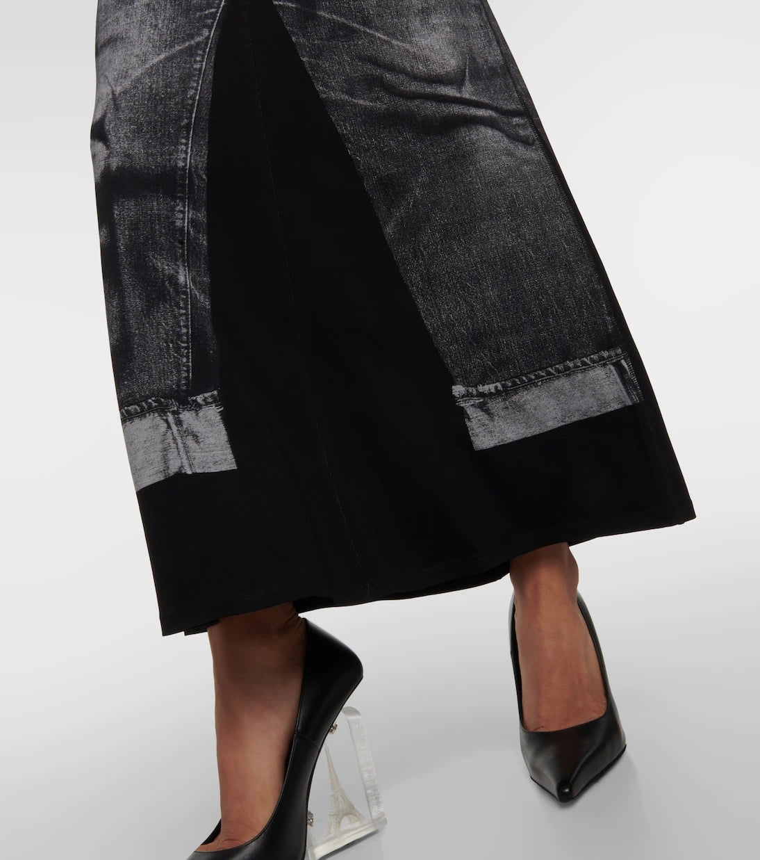 Jean Paul Gaultier - Trompe l'œil jersey maxi skirt