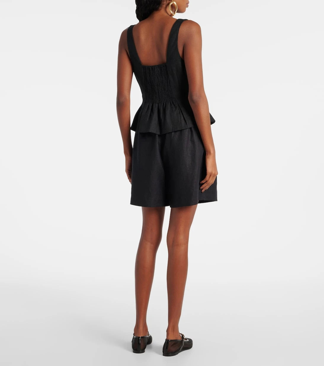 Posse - Rosalie peplum linen top