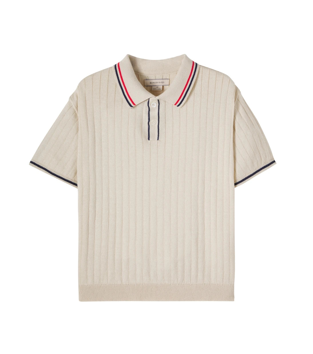 Konges Sløjd - Mio knitted striped cotton polo shirt