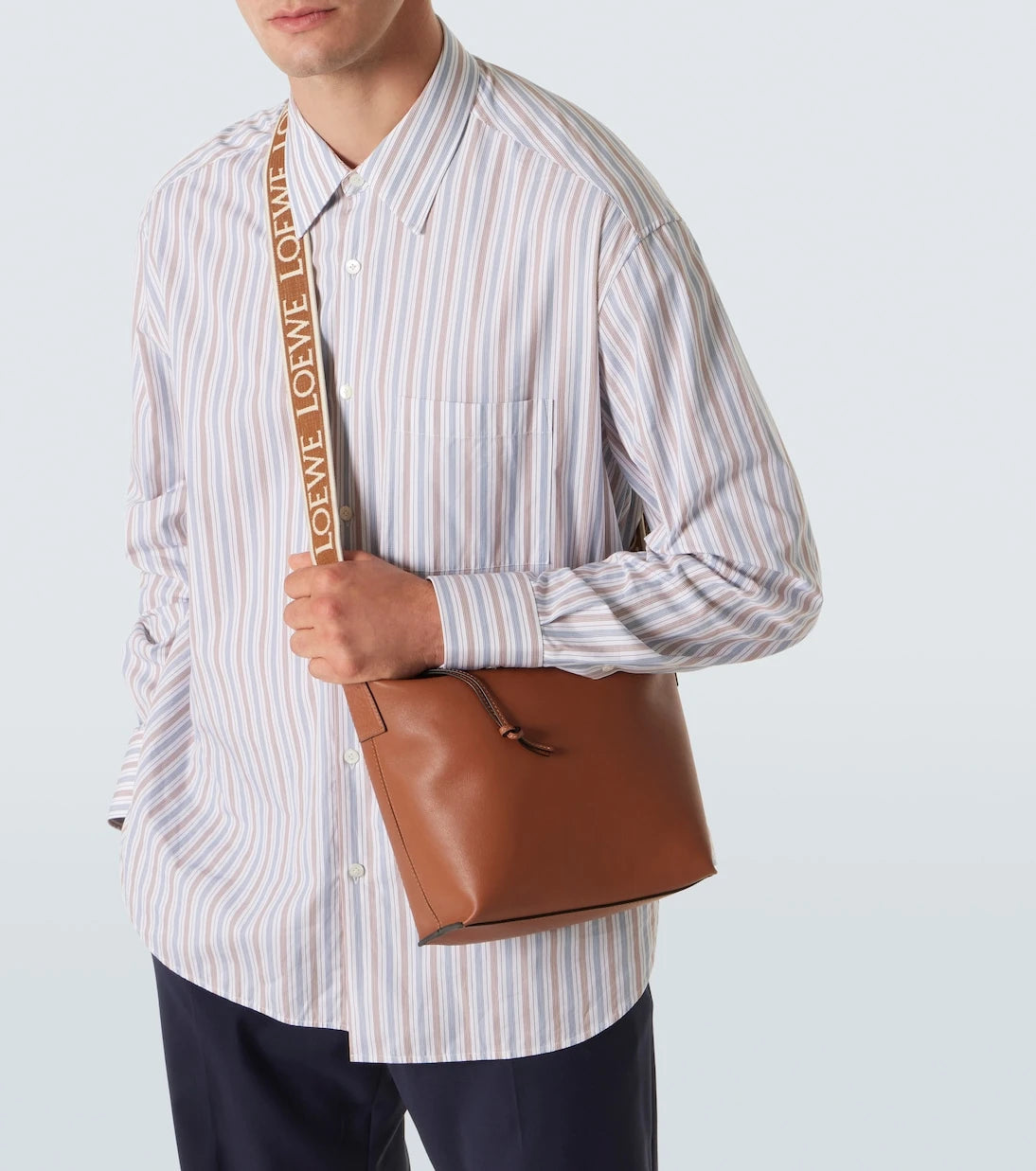 Loewe - Cubi Small leather crossbody bag