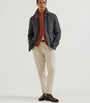 Brunello Cucinelli Yellow Cashmere Zip-Up Cardigan