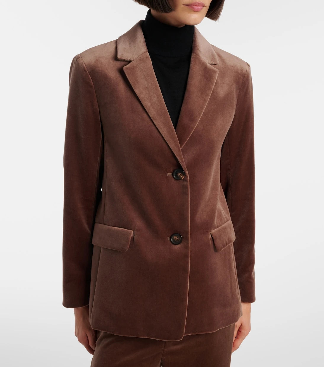 'S Max Mara - بليزر أجاتا من القطيفة القطنية