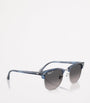 Ray-Ban Blue RB3016 Clubmaster Square Sunglasses