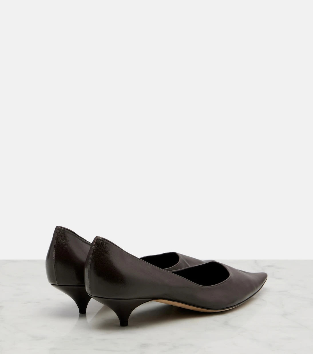 The Row - Liisa Three leather pumps