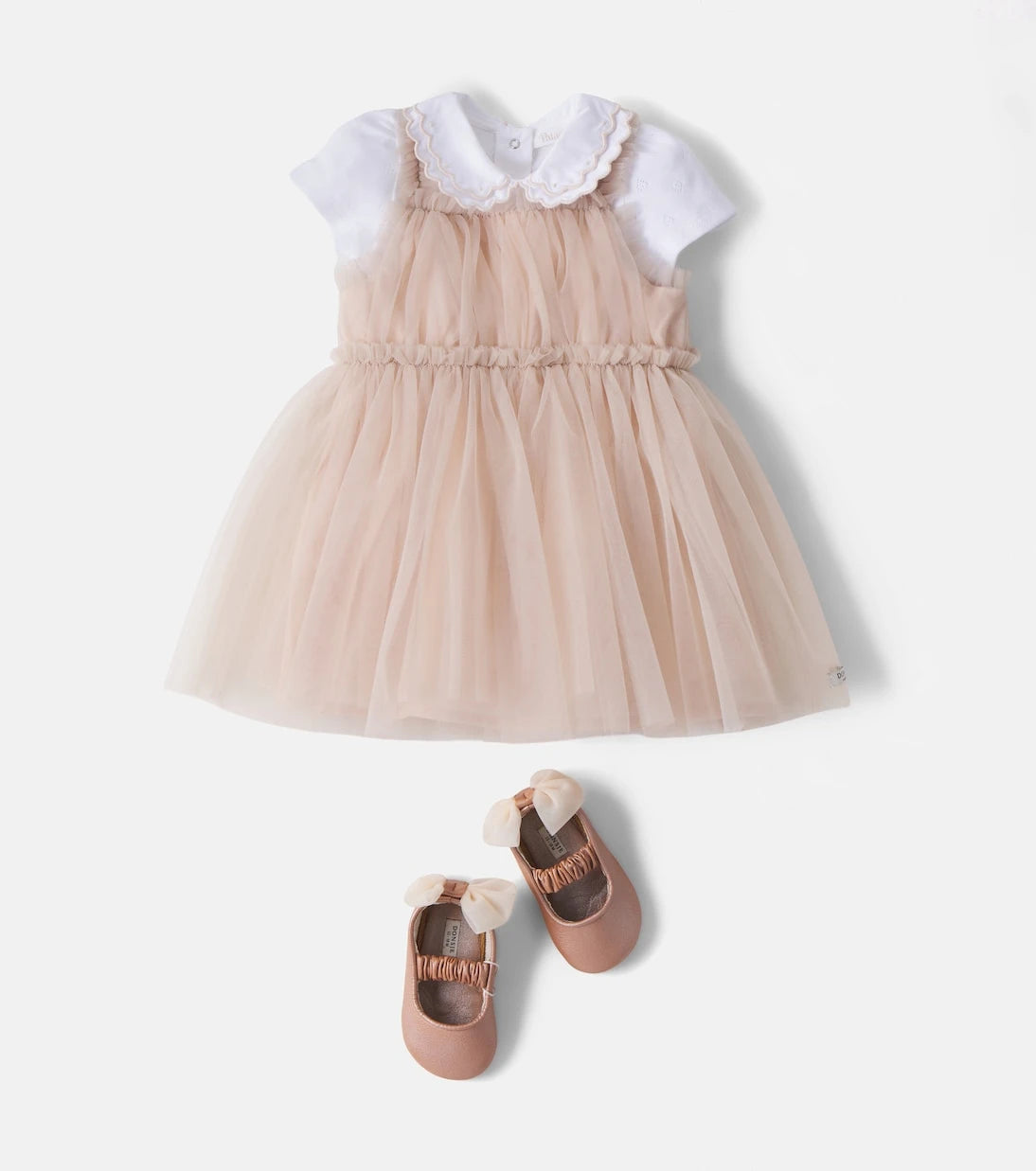 Donsje - Baby Luyax metallic leather ballet flats