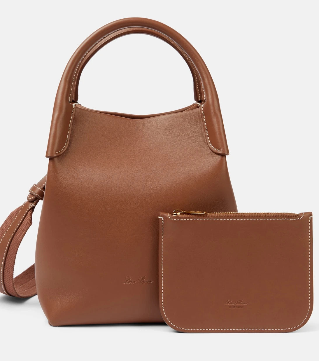Loro Piana - Bale Small leather tote bag