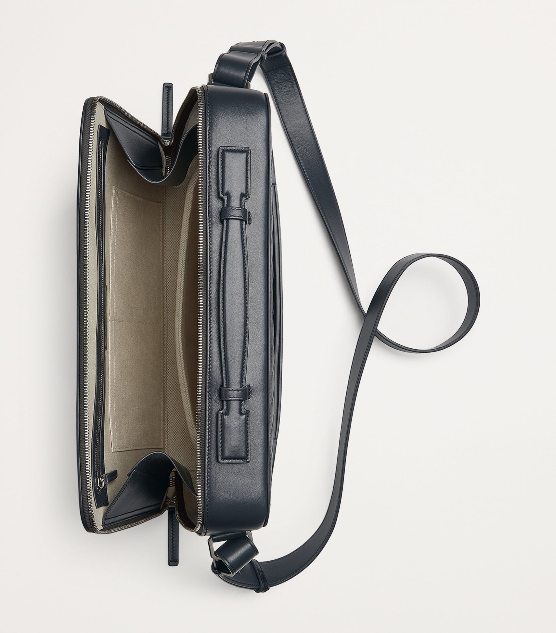 Bottega Veneta Leather Slim Getaway Briefcase