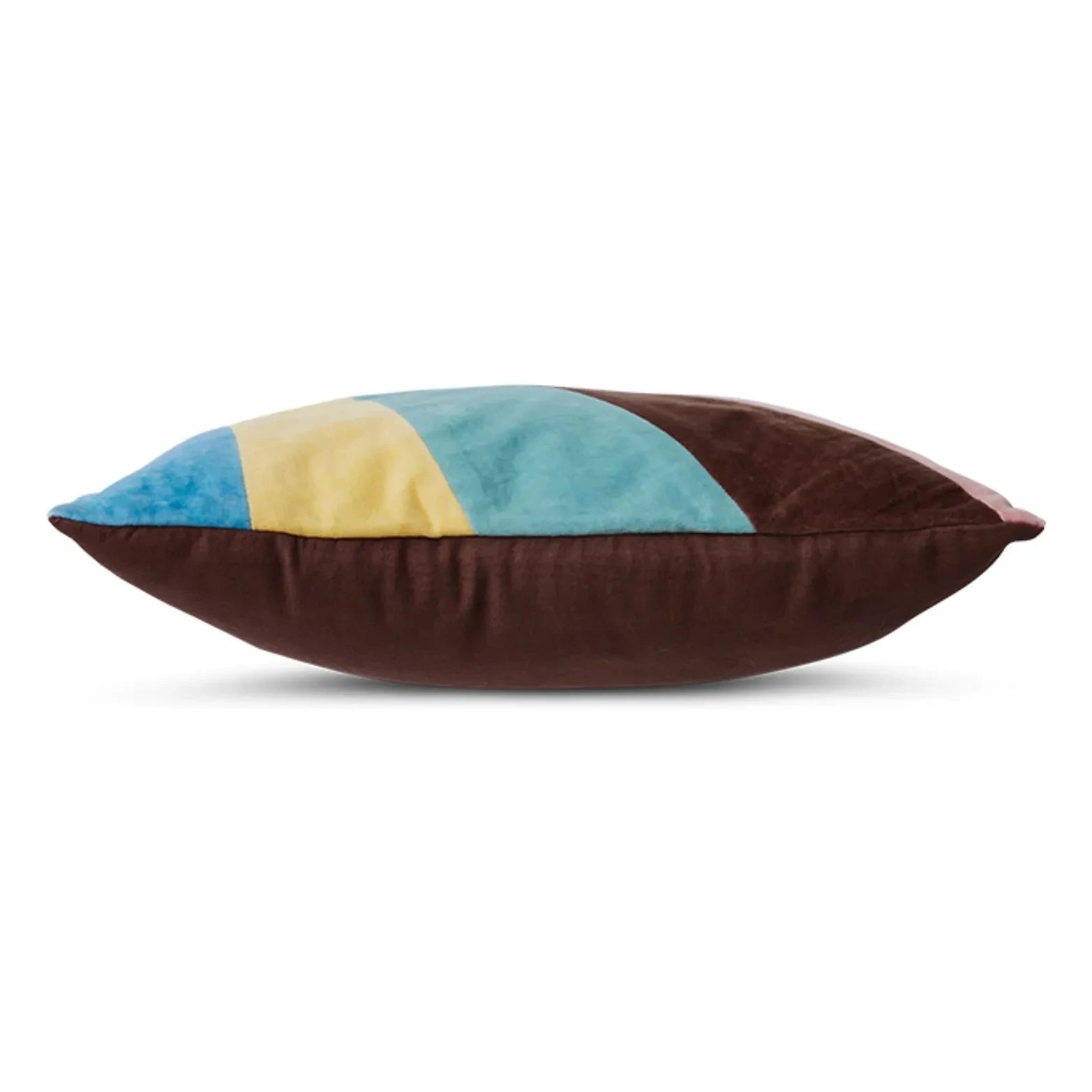 HKliving - Striped velvet cushion | Pink
