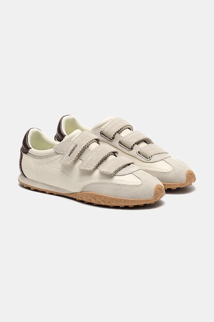 Hoff BRIDGE VELCROS BEIGE kadın deri spor ayakkabı