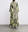 GANNI Multi Silk Ornate Maxi Dress