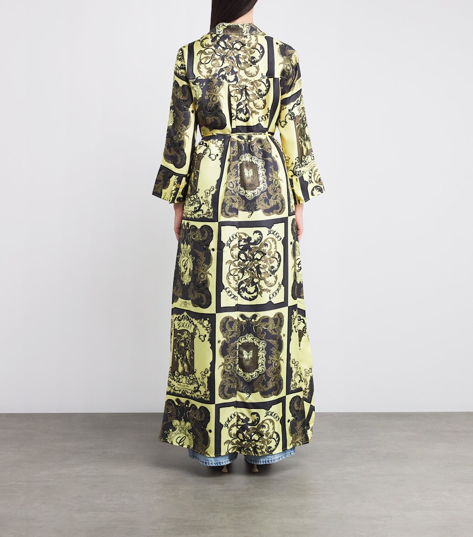 GANNI Multi Silk Ornate Maxi Dress