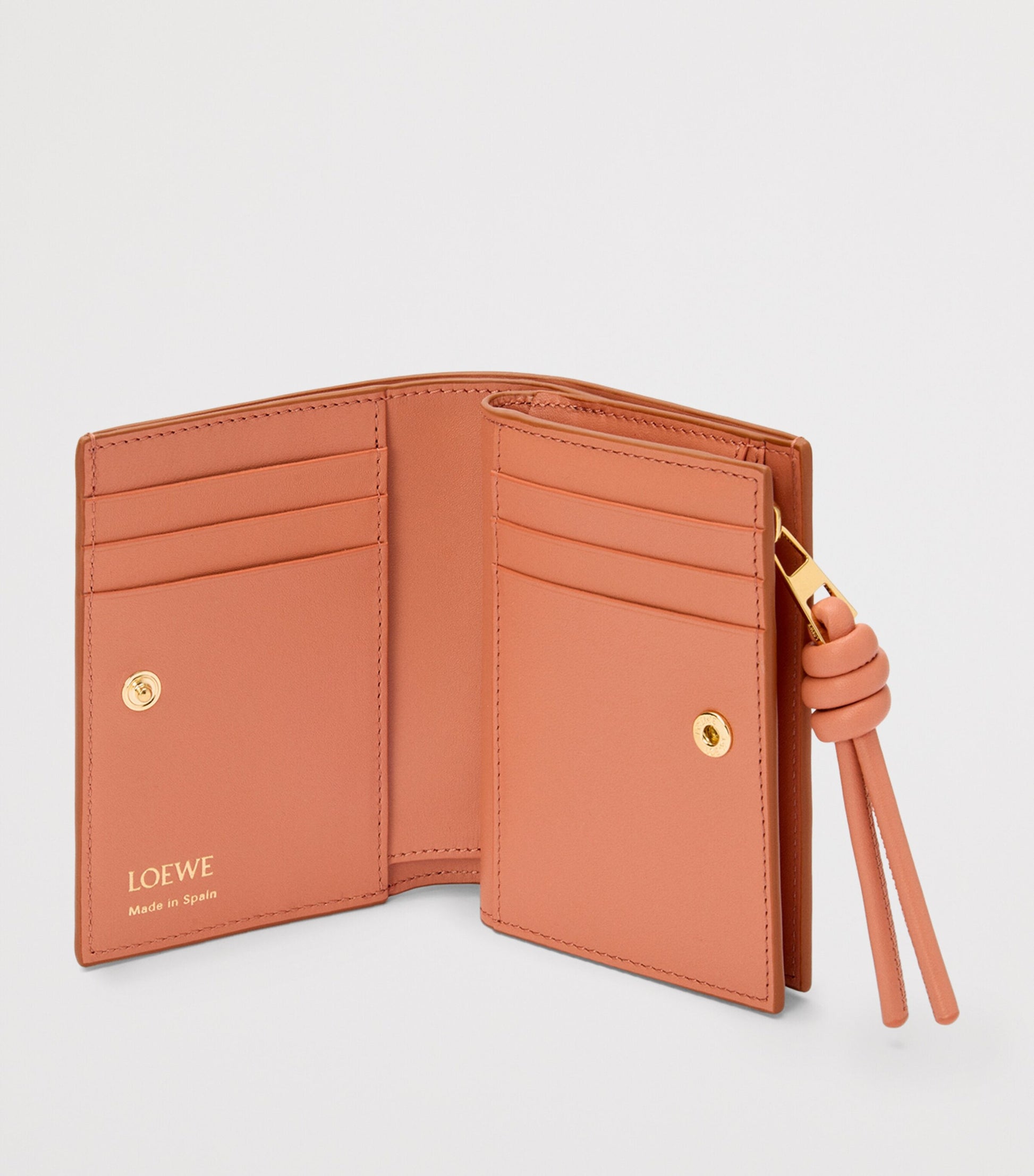 LOEWE Brown Leather Knot Wallet
