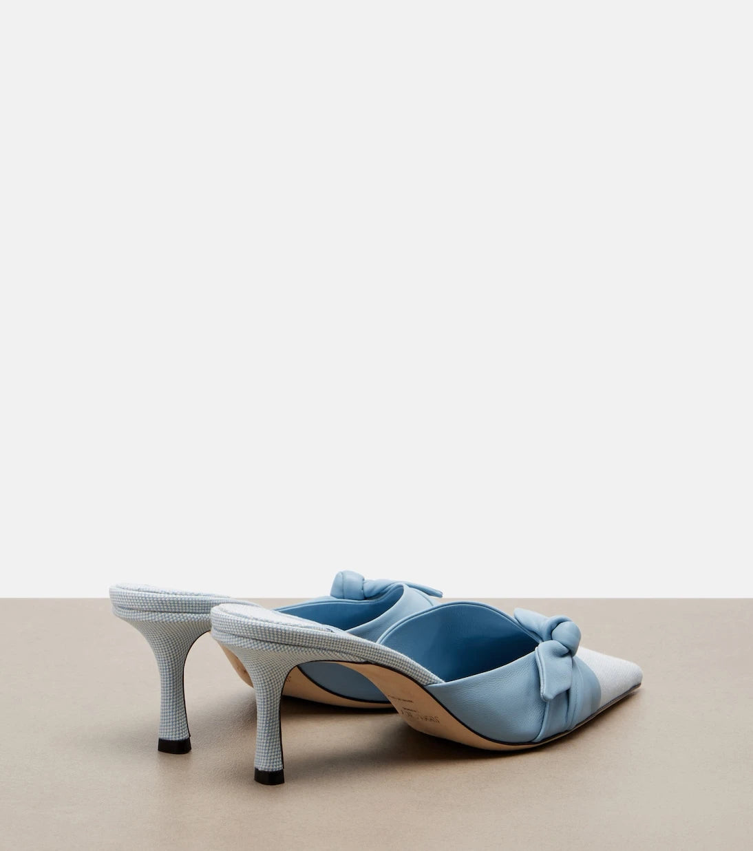 Jimmy Choo - Livi leather and canvas mules