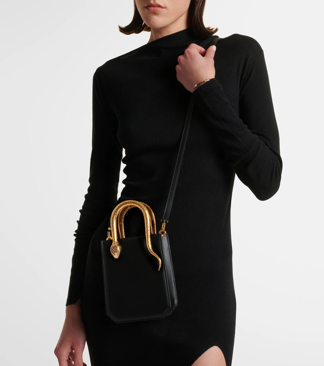 Bvlgari - Serpentine Mini leather top-handle bag