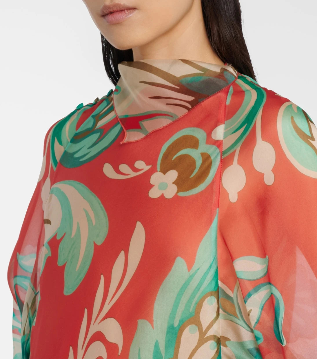 Etro - Printed silk maxi dress