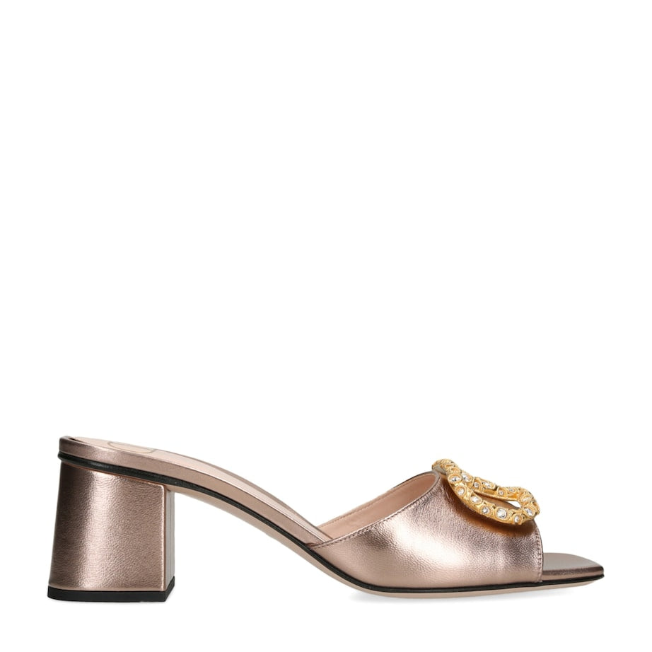 Leather VLogo Mules 60