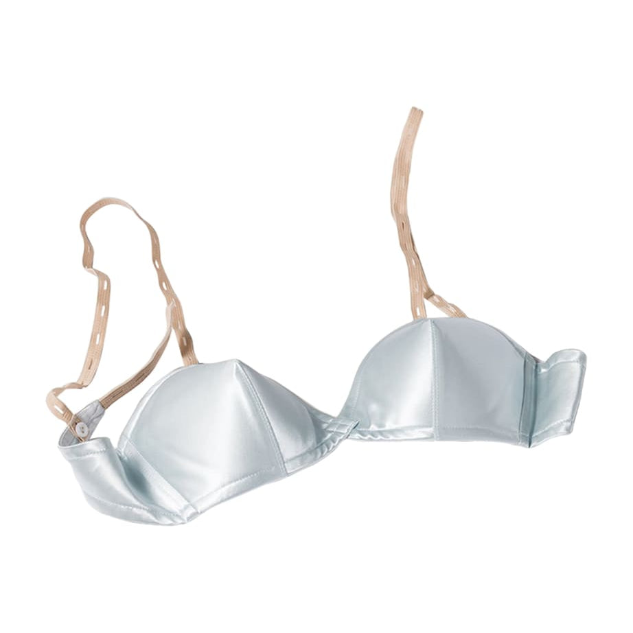 Turquoise Satin Bra