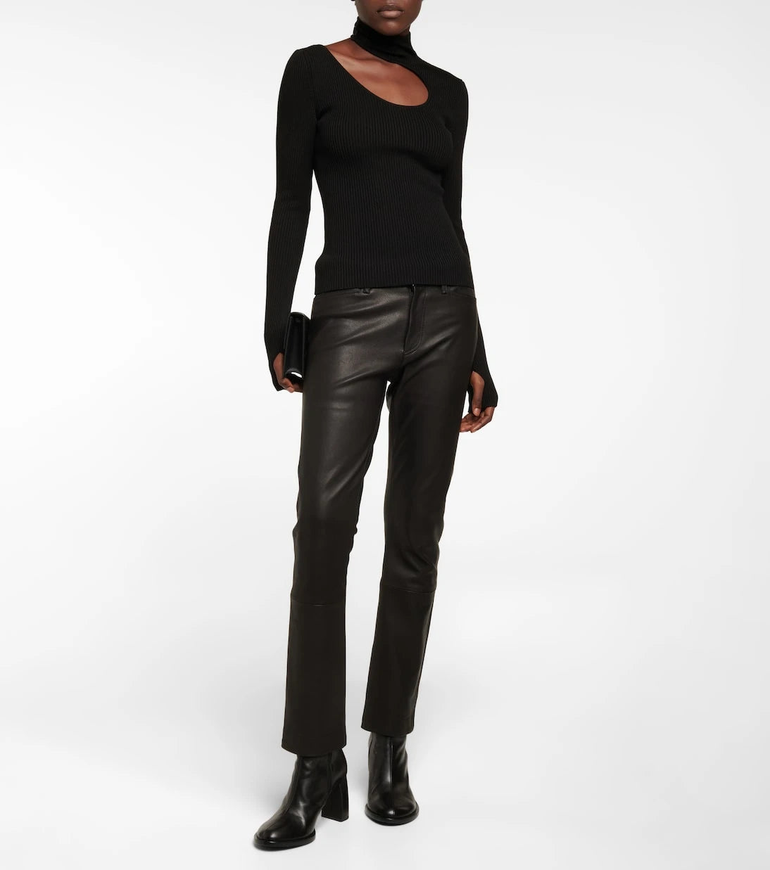 Petar Petrov - Fiz cutout ribbed-knit silk top