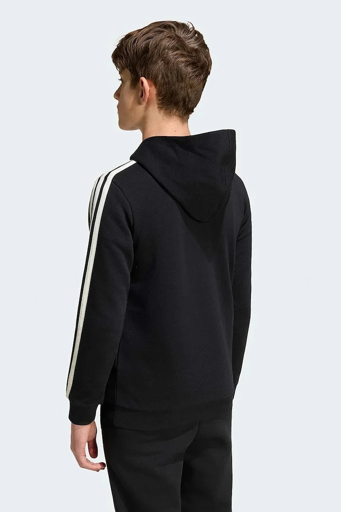 çocuklar için pamuklu adidas kapüşonlu sweatshirt
