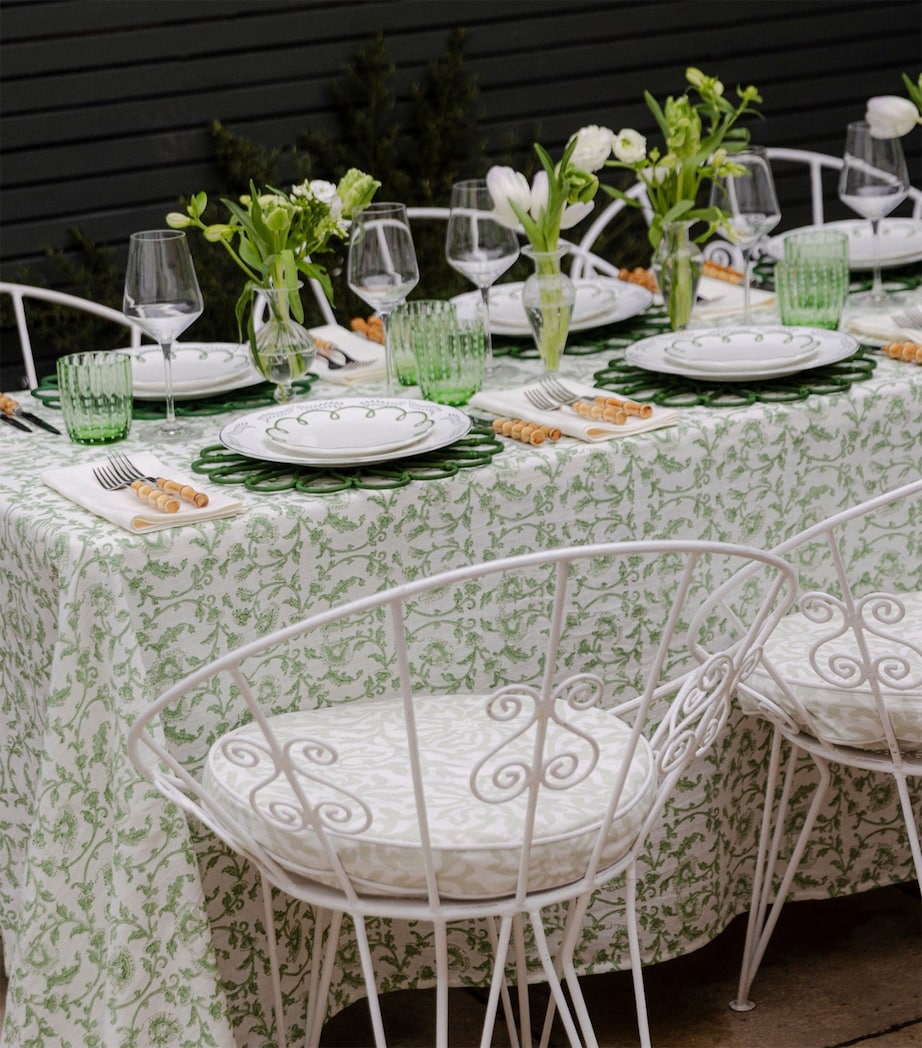 Maison Margaux Green Vine Tablecloth (150cm x 300cm)