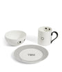 Ceramic Eyes Mug, Bowl and Plate Set